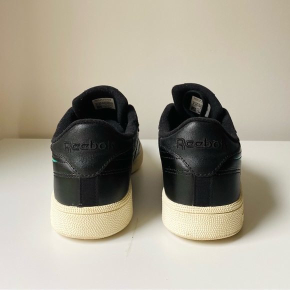 Reebok Classic Club C85 DV7251 black, emerald green & purple. Size W US9 M US7 - Picture 5 of 11